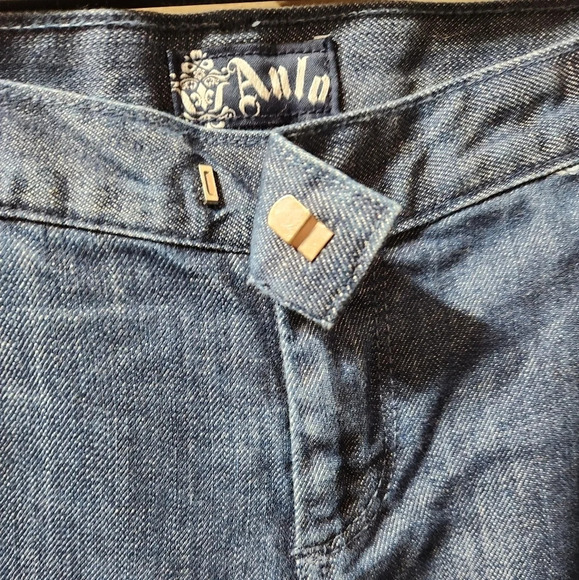 ANLO Wide-Leg Flare Denim Jeans NWT Size: 28 - Picture 2 of 6